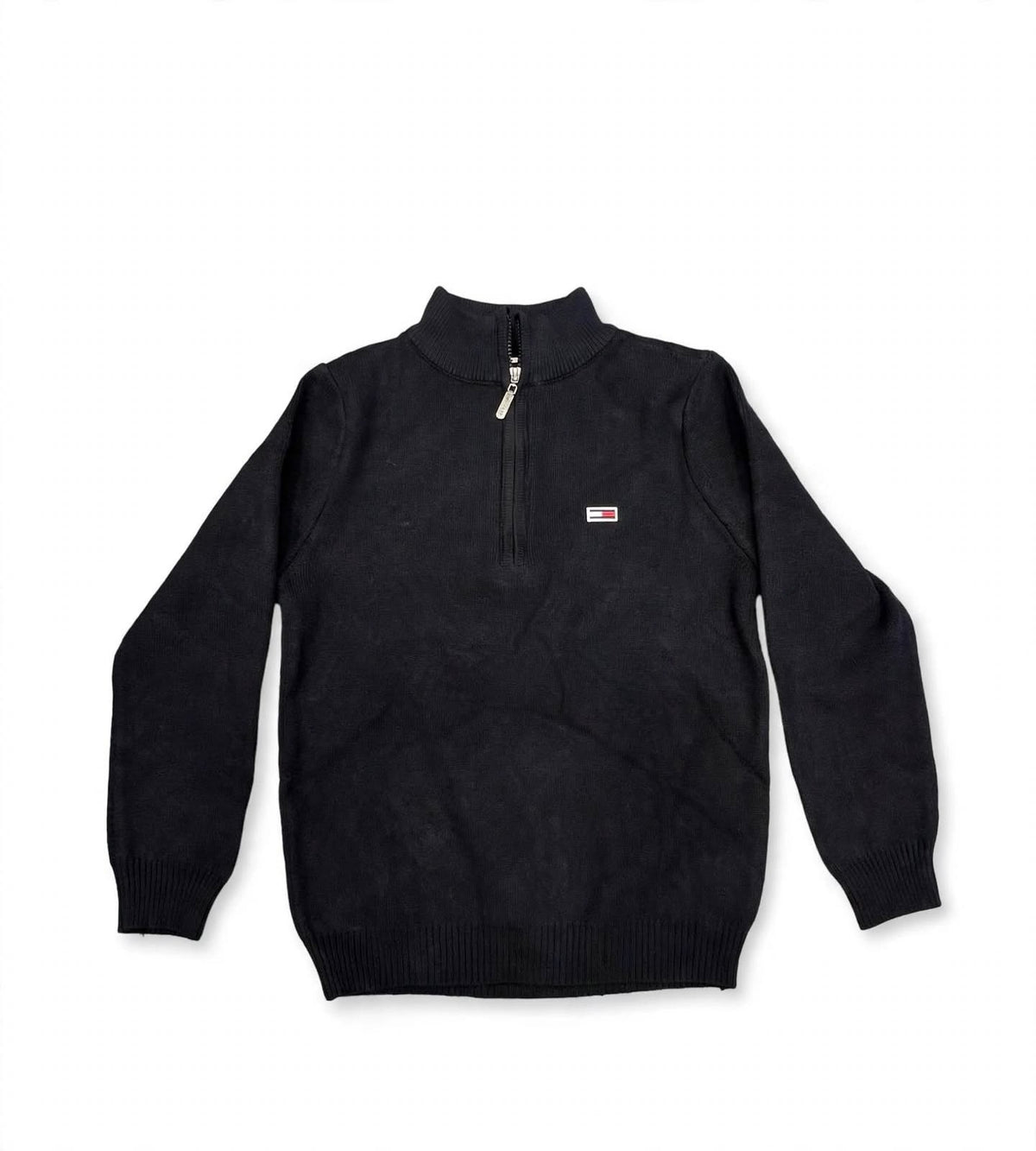 Tommy Hilfiger Boys Quarter-Zip - Classic Mock Neck Knit Pullover #00400