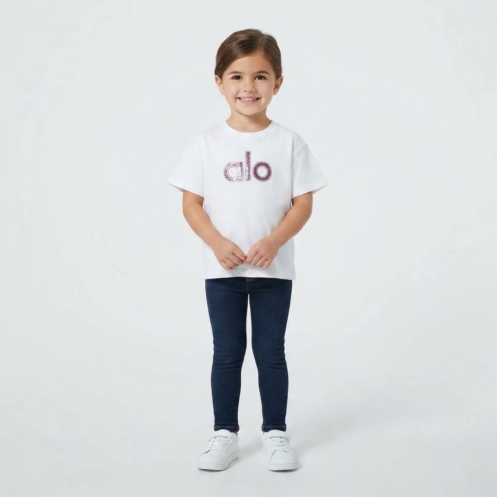 Alo Signature Logo T-Shirt -#00258