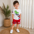 GAP Kids Marvel Superhero Set - Hulk & Spider-Man T-Shirt + Red Shorts #00294