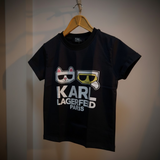 Kids Karl Logo Summer T-Shirt – Short Sleeve-#00257