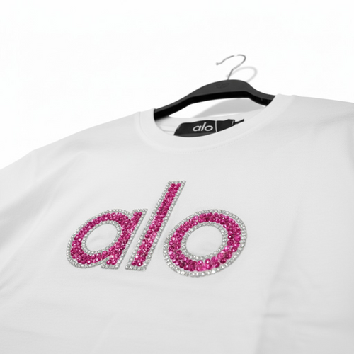 Alo Signature Logo T-Shirt -#00258
