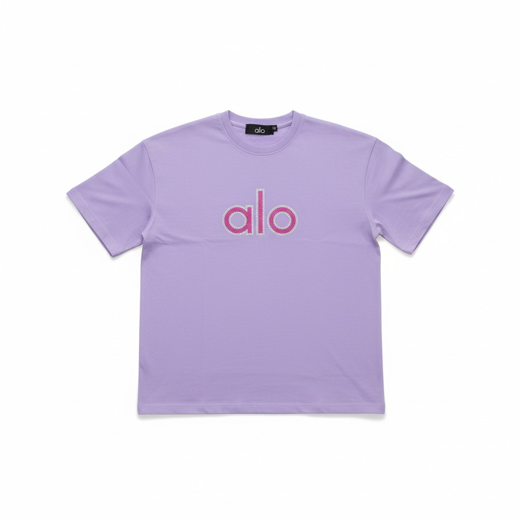 Alo Signature Logo T-Shirt -#00258