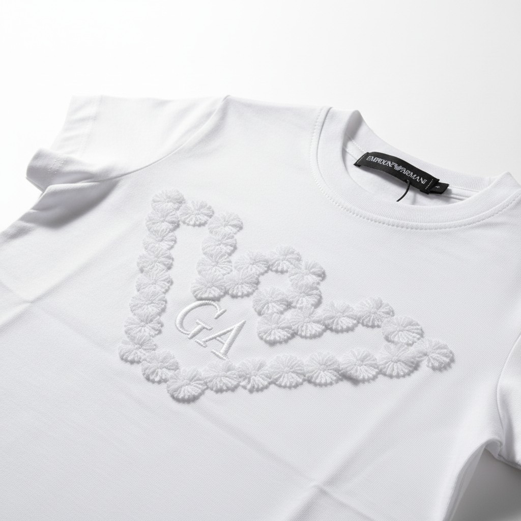 GA Kids Floral Logo T-Shirt-#00263