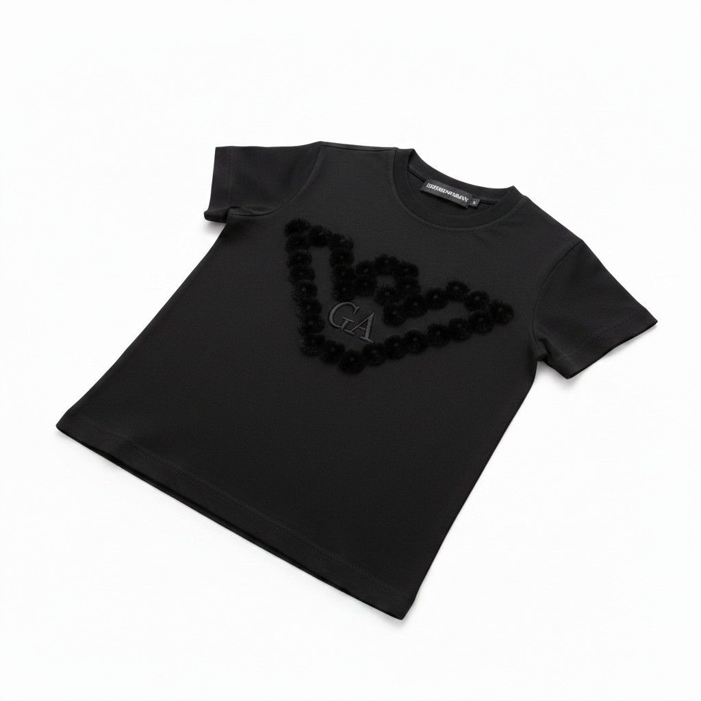 GA Kids Floral Logo T-Shirt-#00263