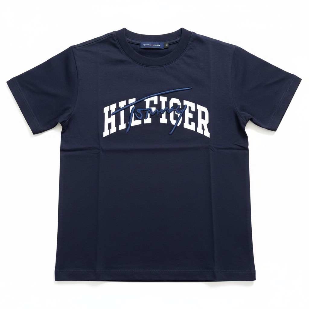Tommy Hilfiger Kids Signature Logo T-Shirt –#00269