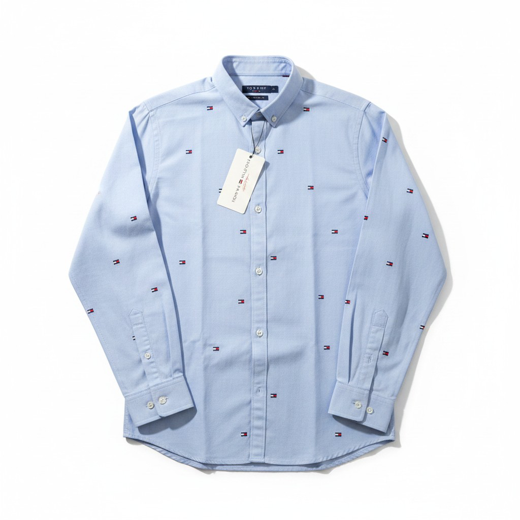 Tommy Hilfiger Kids Signature Logo Shirt – #00271