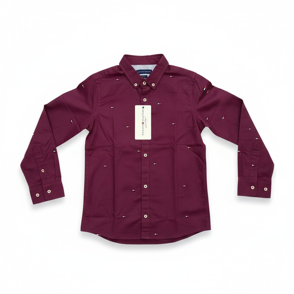 Tommy Hilfiger Kids Signature Logo Shirt – #00271