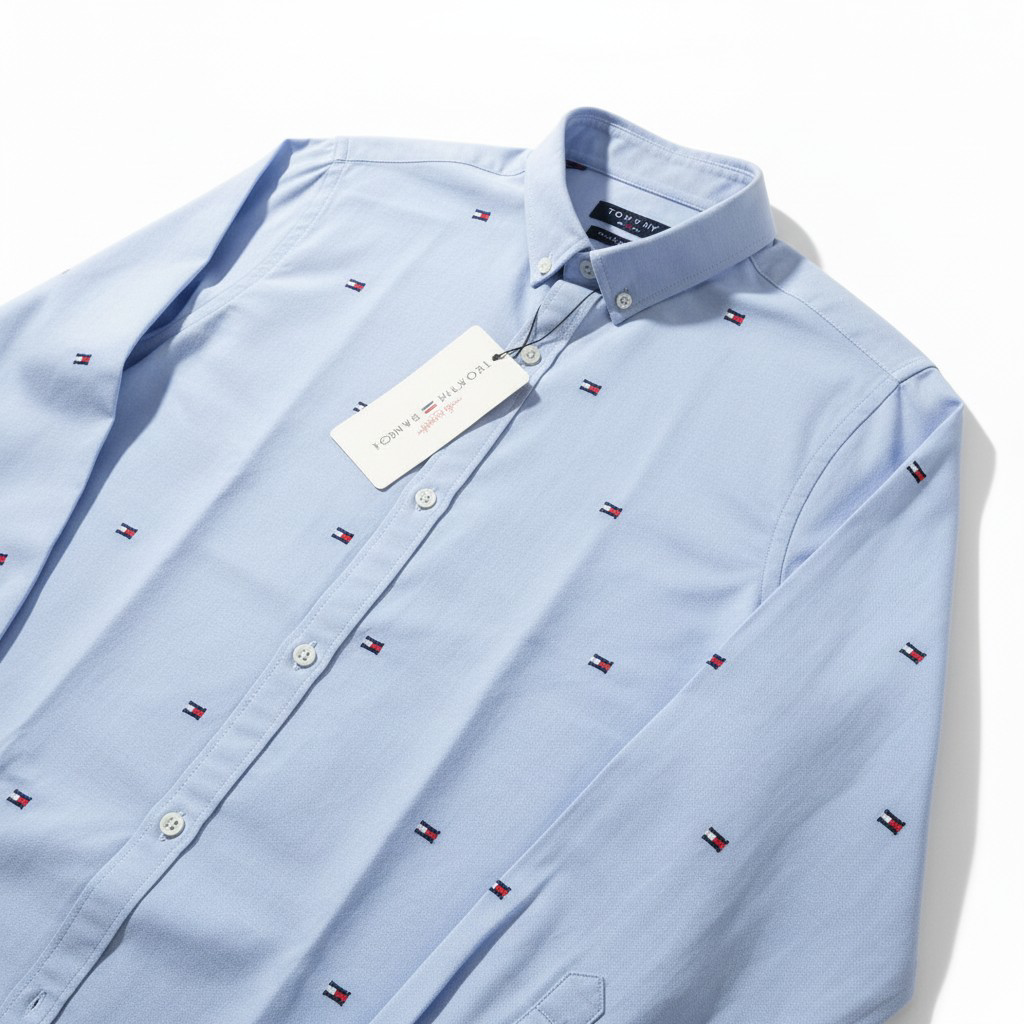 Tommy Hilfiger Kids Signature Logo Shirt – #00271