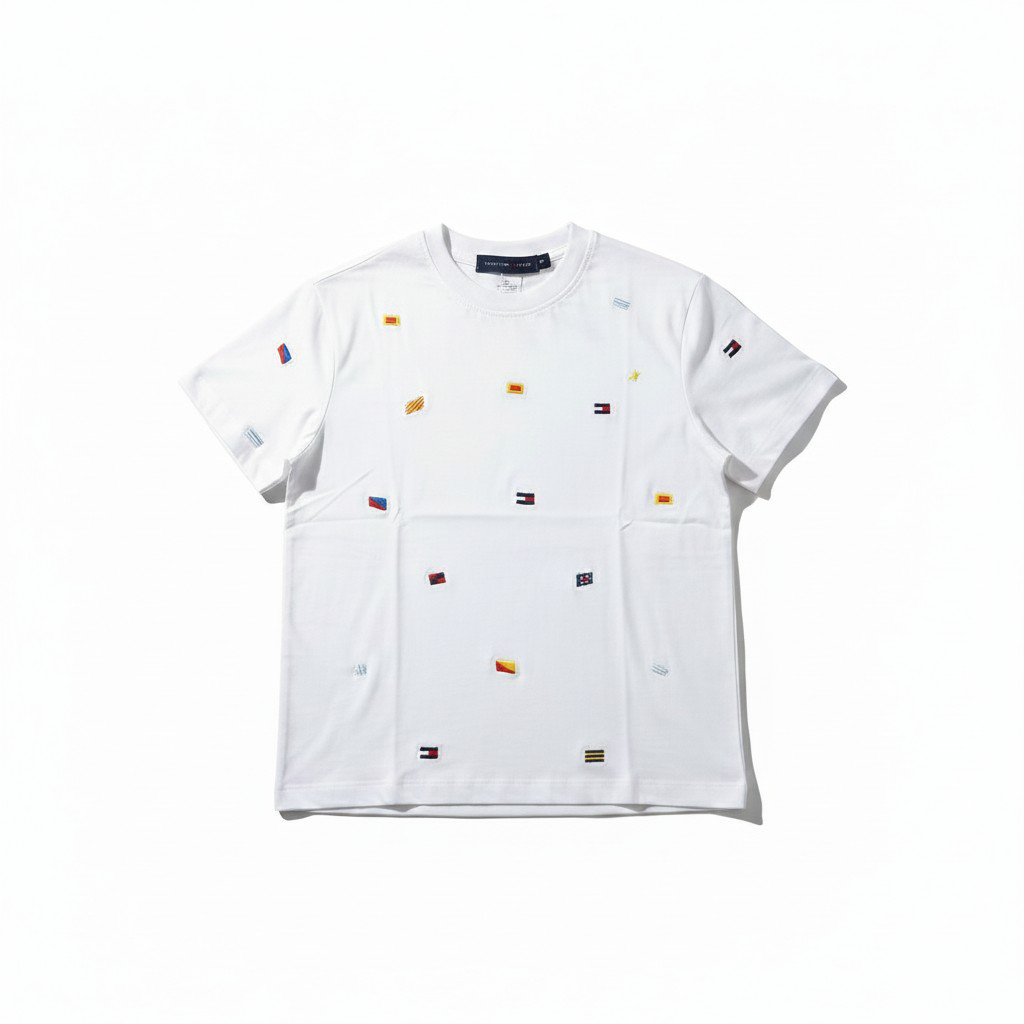 Tommy Hilfiger Mini Icons Embroidered Kids T-Shirt-#00272