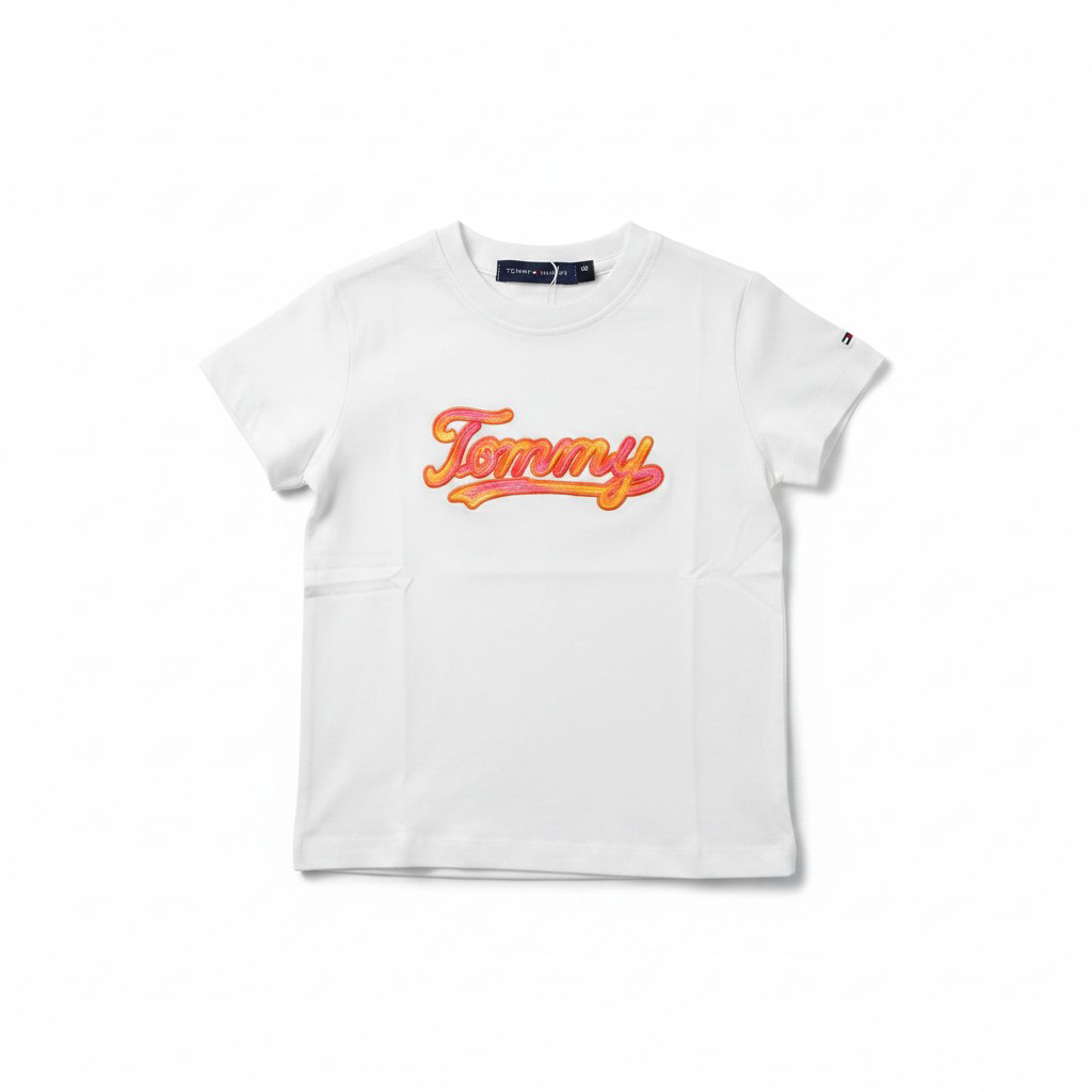 Tommy Hilfiger Kids Embroidered Logo T-Shirt –#00268