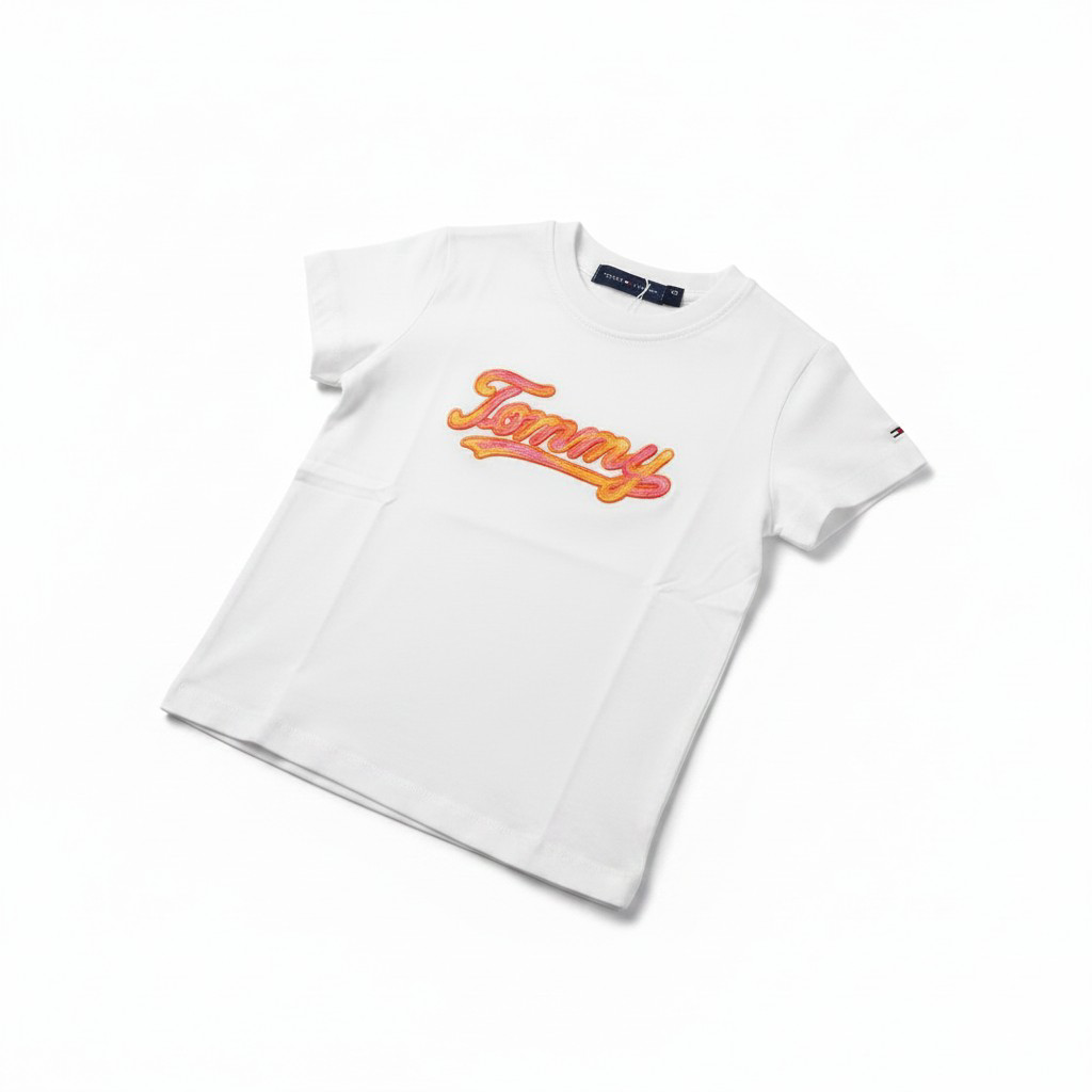 Tommy Hilfiger Kids Embroidered Logo T-Shirt –#00268