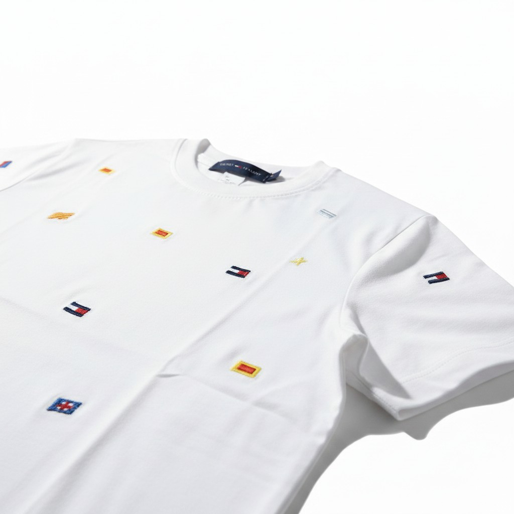 Tommy Hilfiger Mini Icons Embroidered Kids T-Shirt-#00272