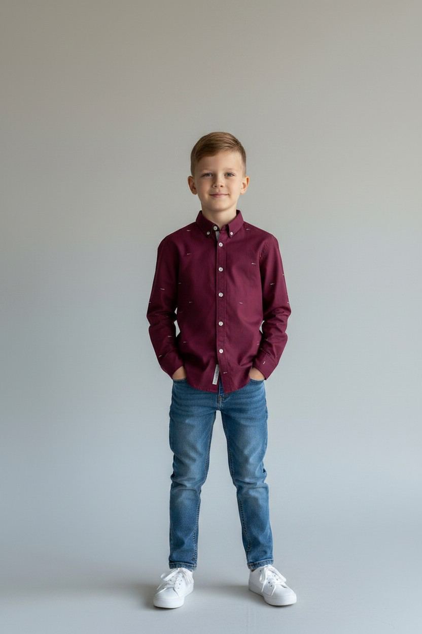 Tommy Hilfiger Kids Signature Logo Shirt – #00271