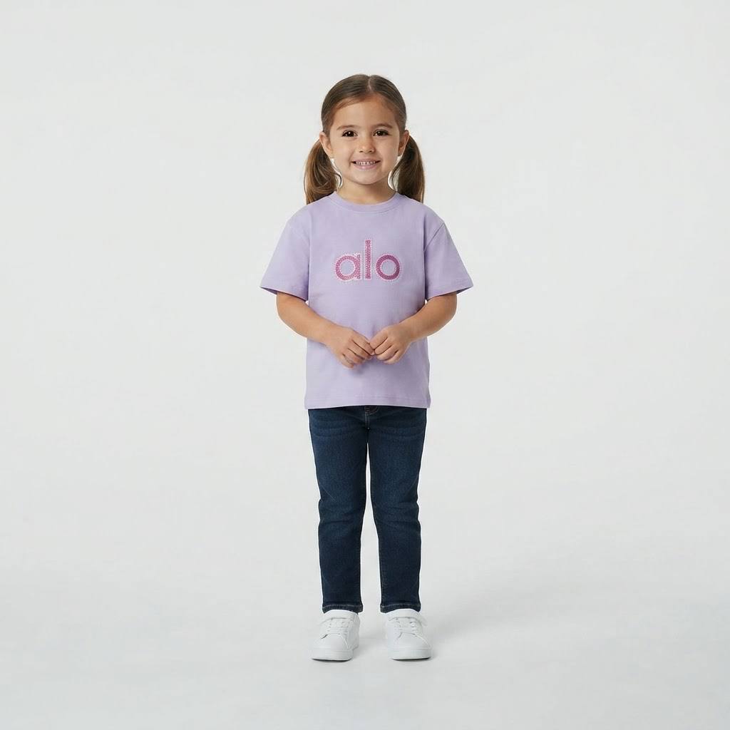 Alo Signature Logo T-Shirt -#00258