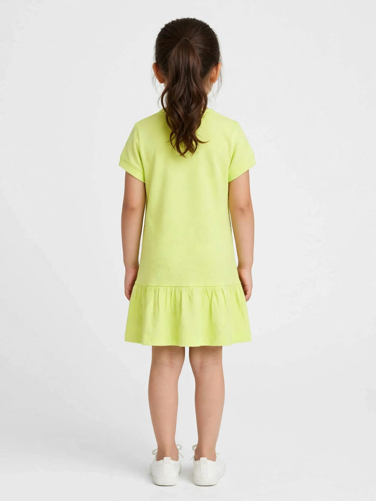 Tommy Hilfiger Girls' Polo Ruffle Dress - 100% Cotton Summer Dress #00359