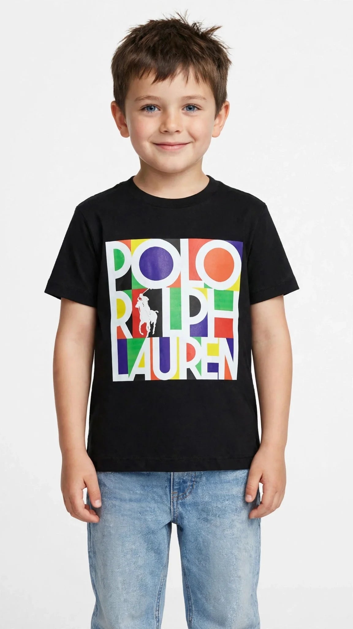 Polo Ralph Lauren Kids T-Shirt - Colorful Pop Logo Graphic Tee -#00392