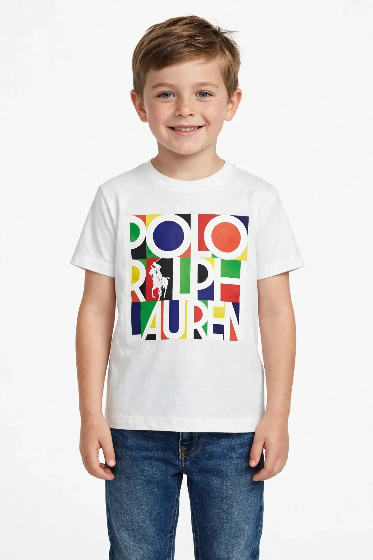Polo Ralph Lauren Kids T-Shirt - Colorful Pop Logo Graphic Tee -#00392