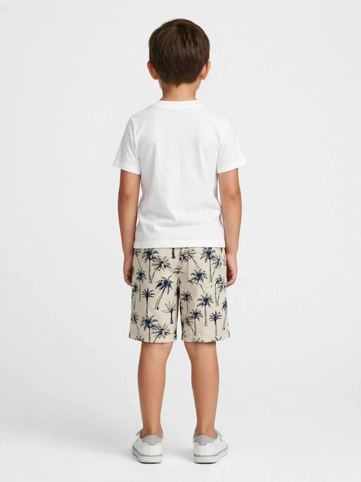 Zara kids Original Cotton Palm Tree Print Shorts – Summer Shorts #00362