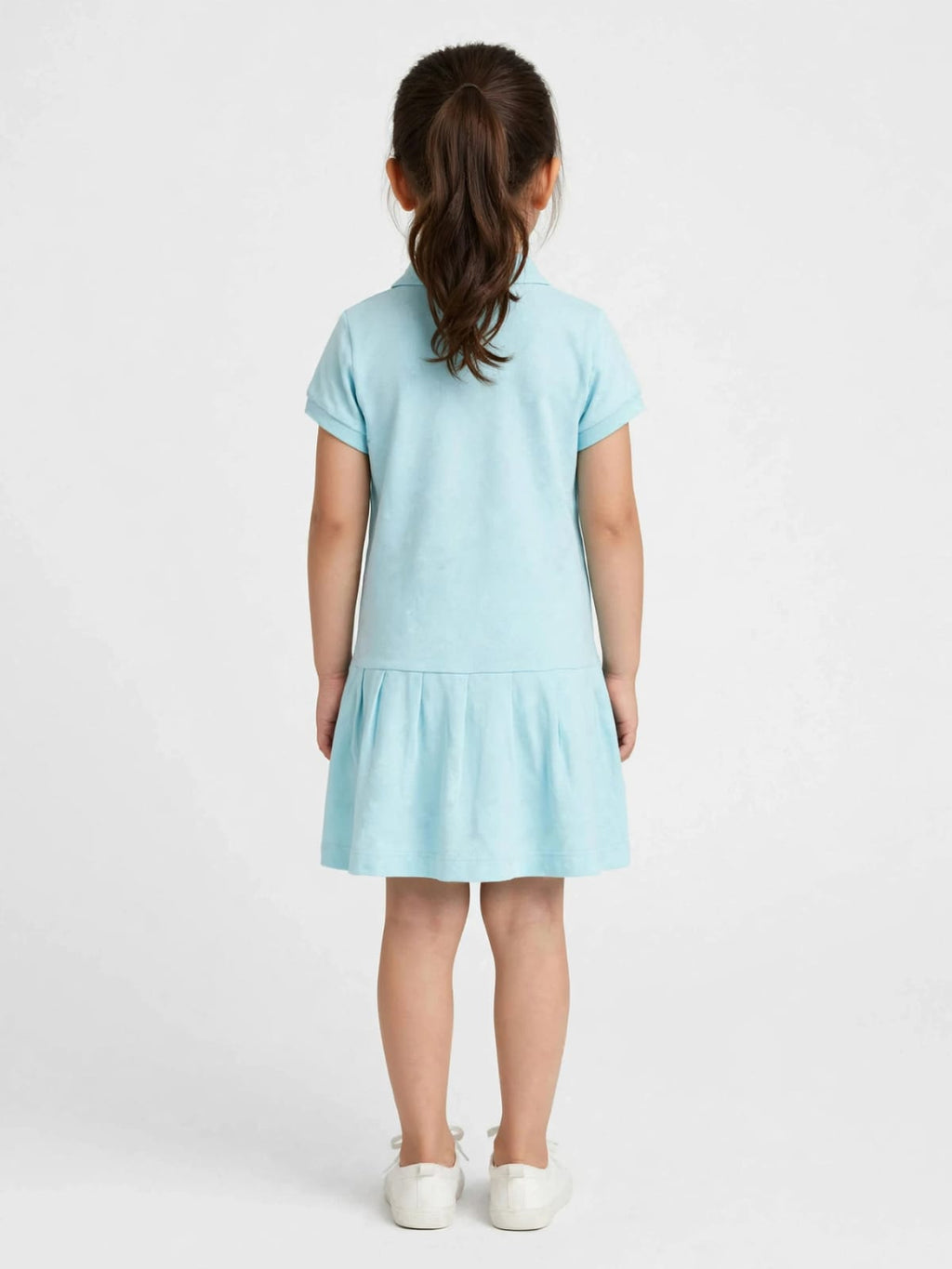 Tommy Hilfiger Girls' Polo Ruffle Dress - 100% Cotton Summer Dress #00359