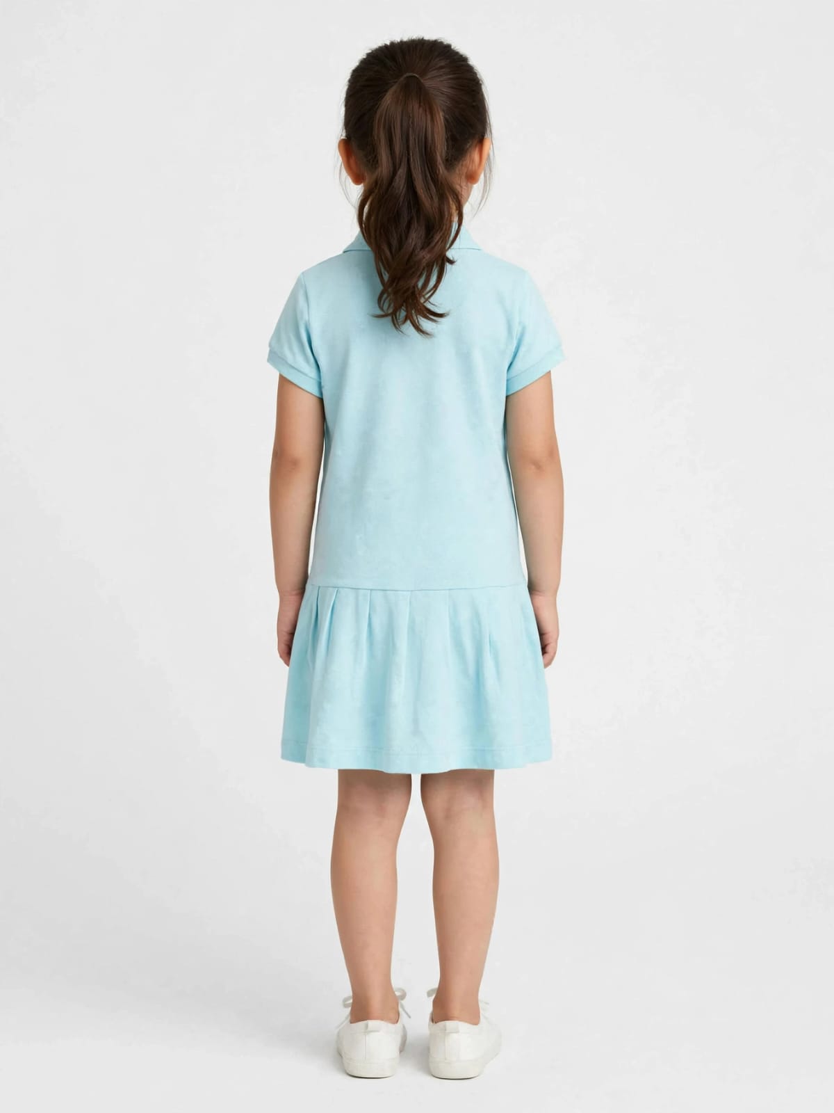 Tommy Hilfiger Girls' Polo Ruffle Dress - 100% Cotton Summer Dress #00359