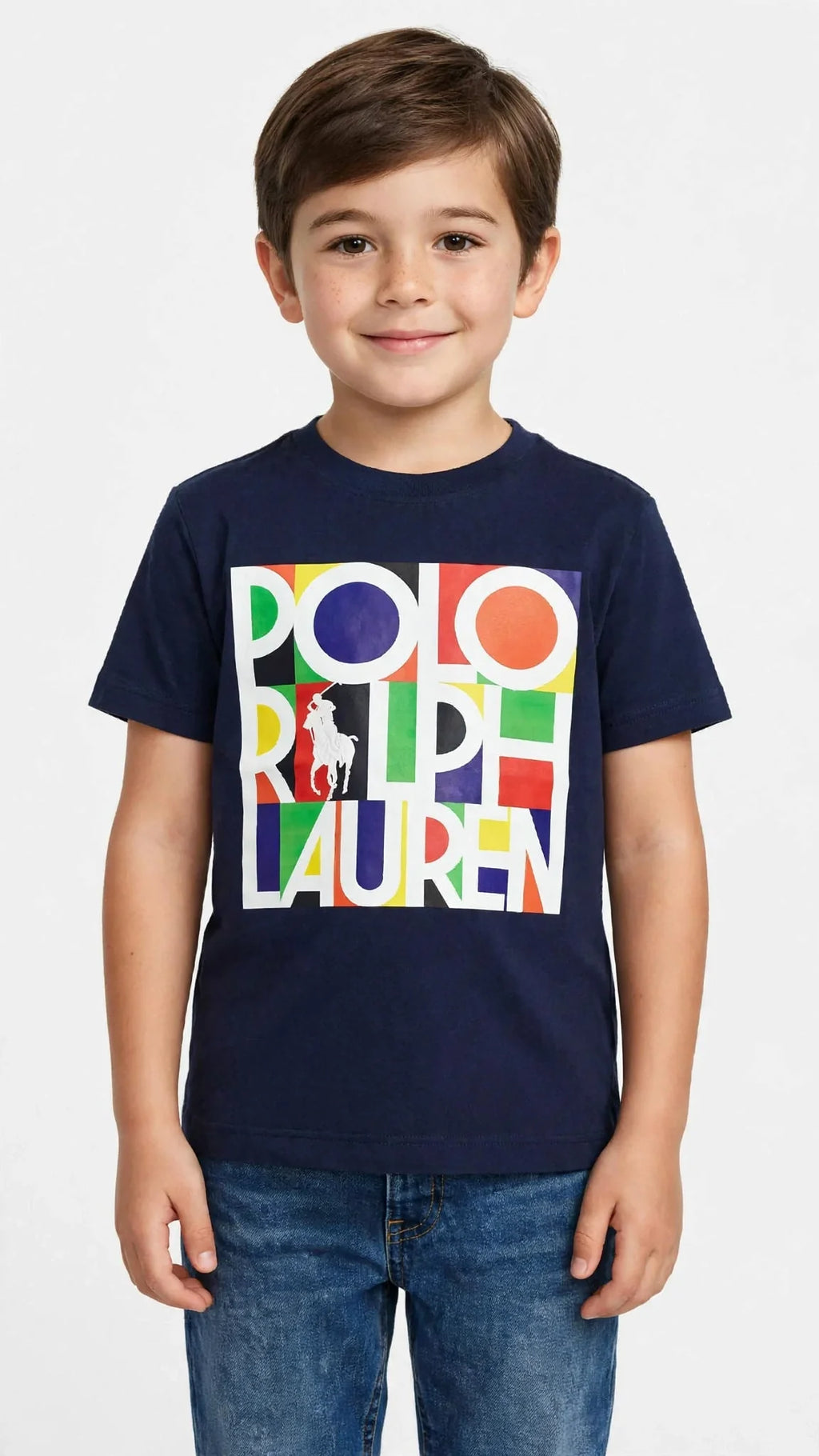 Polo Ralph Lauren Kids T-Shirt - Colorful Pop Logo Graphic Tee -#00392