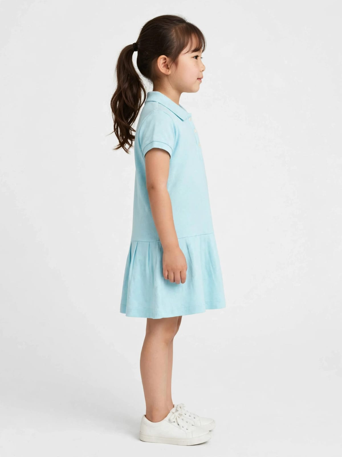 Tommy Hilfiger Girls' Polo Ruffle Dress - 100% Cotton Summer Dress #00359