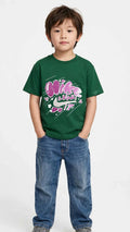 Nike Kids "Just Do It" Bubble Graffiti T-Shirt - Cotton Graphic Tee -#00388