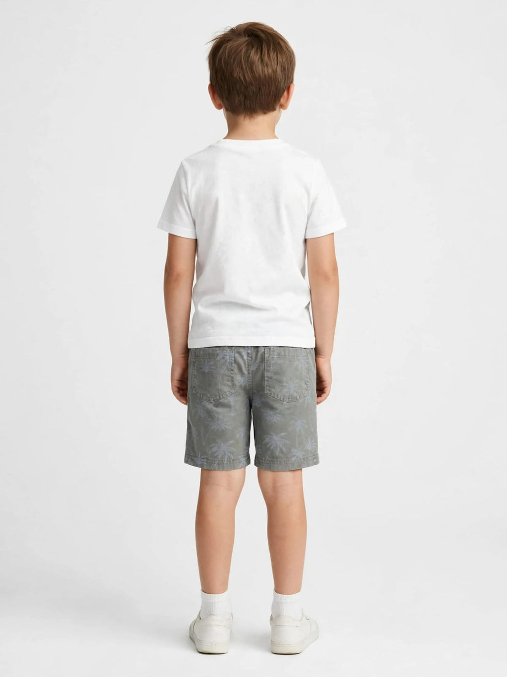 Zara kids Original Cotton Palm Tree Print Shorts – Summer Shorts #00362