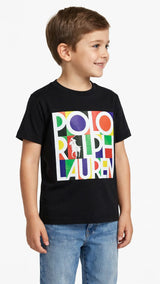 Polo Ralph Lauren Kids T-Shirt - Colorful Pop Logo Graphic Tee -#00392