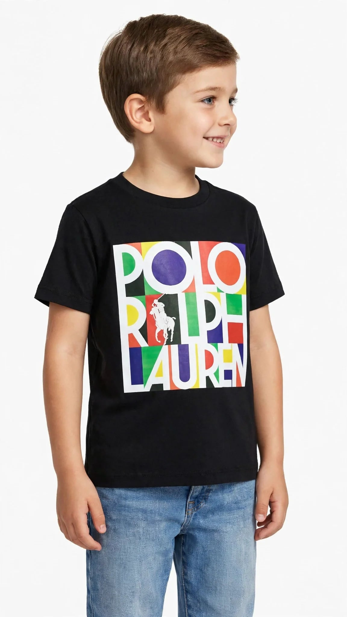 Polo Ralph Lauren Kids T-Shirt - Colorful Pop Logo Graphic Tee -#00392