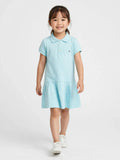 Tommy Hilfiger Girls' Polo Ruffle Dress - 100% Cotton Summer Dress #00359