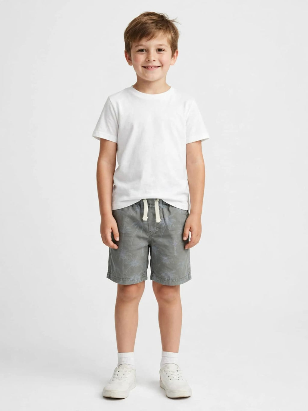Zara kids Original Cotton Palm Tree Print Shorts – Summer Shorts #00362