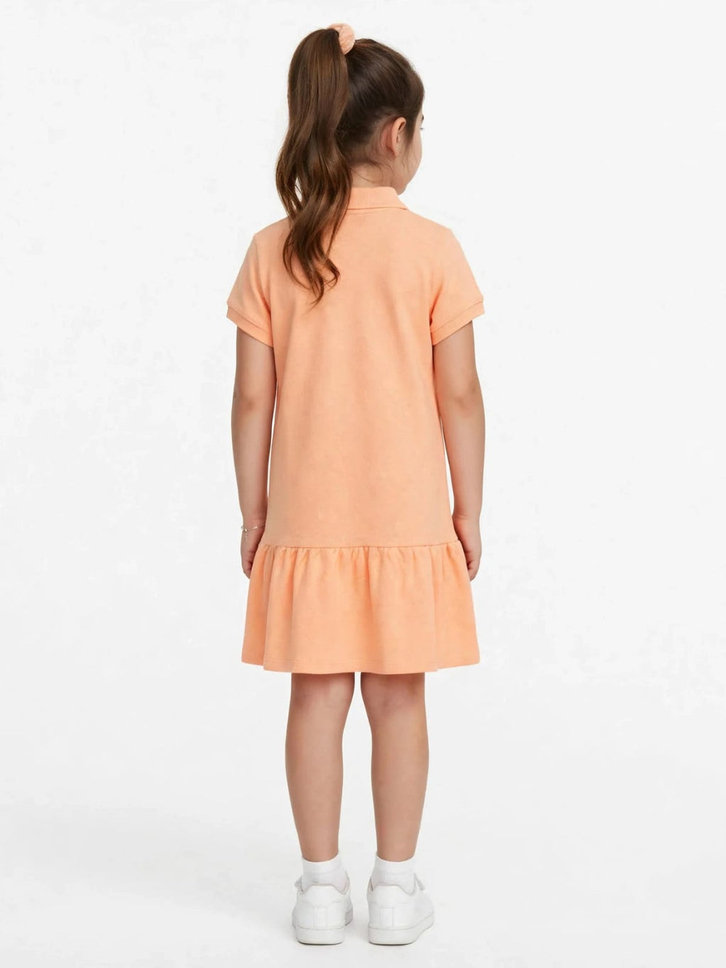Tommy Hilfiger Girls' Polo Ruffle Dress - 100% Cotton Summer Dress #00359
