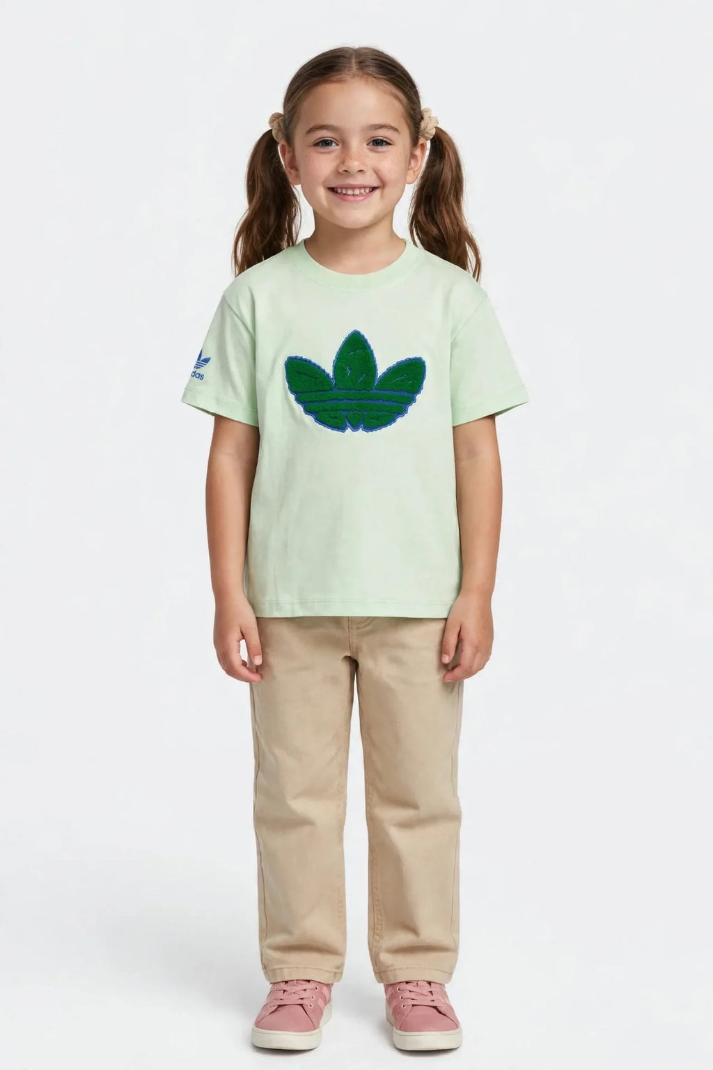 Adidas Kids Adicolor Trefoil Boxy Tee - 3D Chenille Logo#00386
