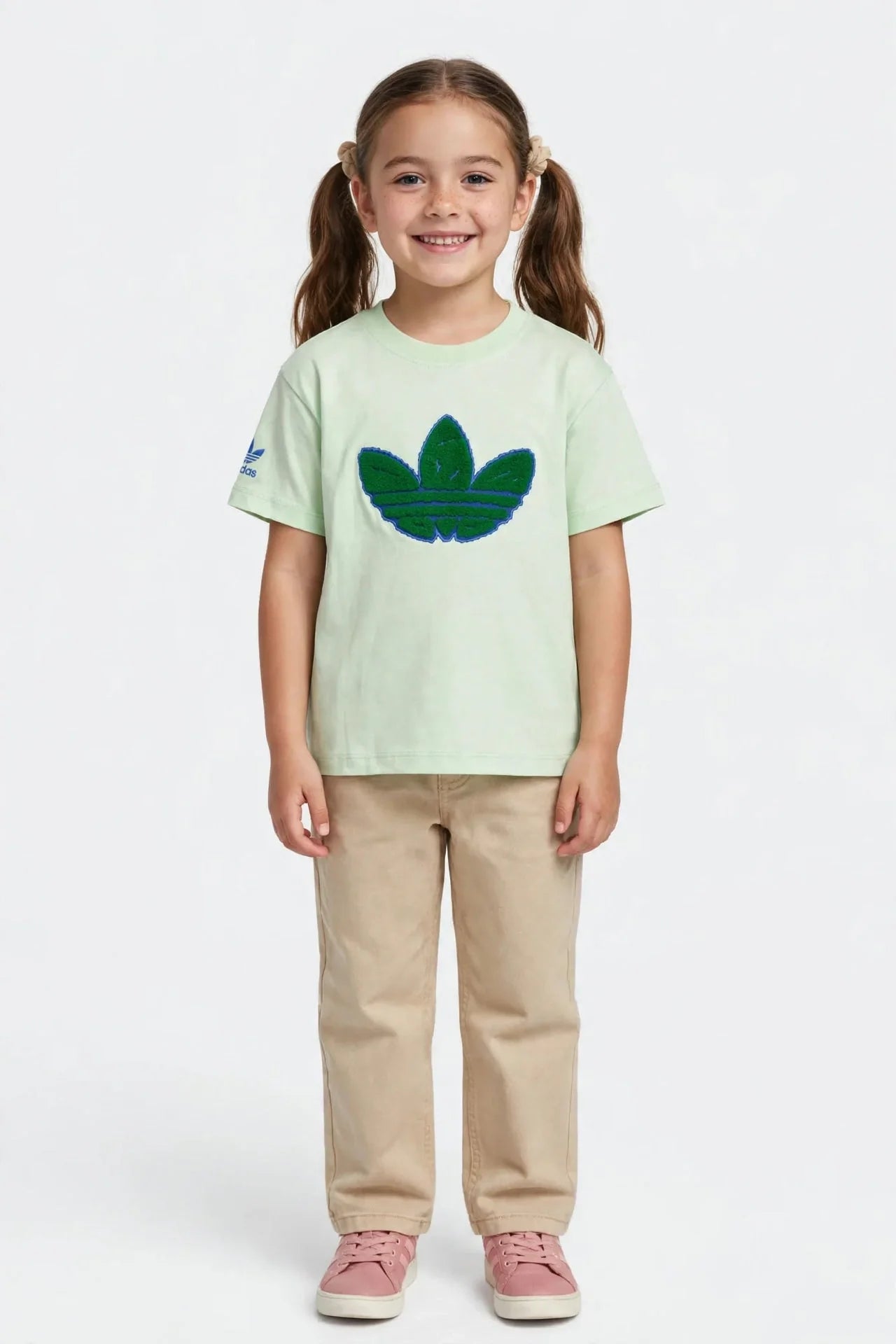 Adidas Kids Adicolor Trefoil Boxy Tee - 3D Chenille Logo#00386