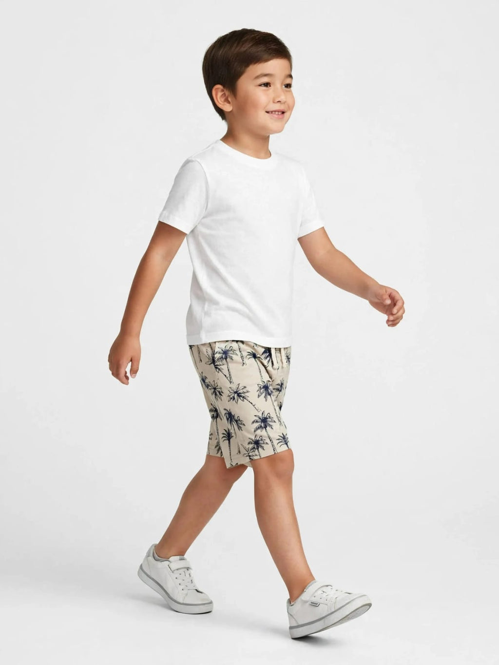 Zara kids Original Cotton Palm Tree Print Shorts – Summer Shorts #00362