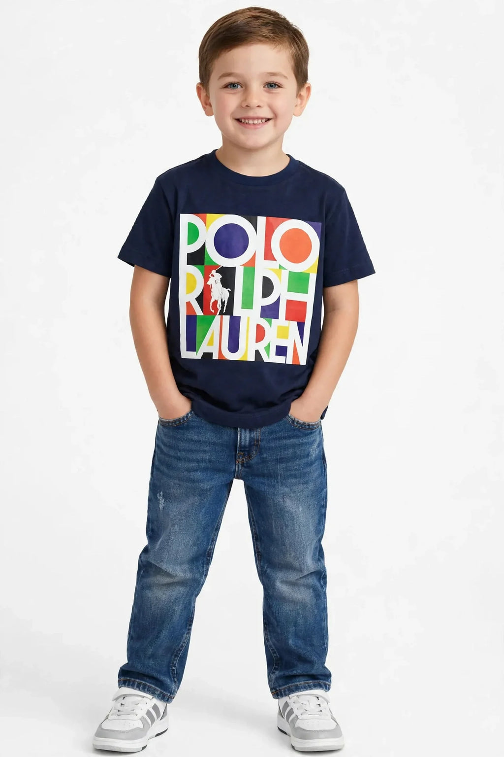 Polo Ralph Lauren Kids T-Shirt - Colorful Pop Logo Graphic Tee -#00392