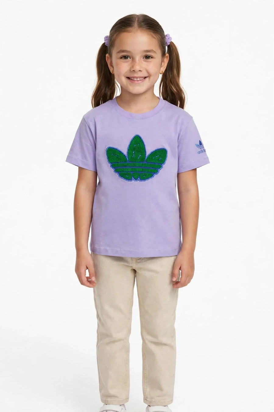 Adidas Kids Adicolor Trefoil Boxy Tee - 3D Chenille Logo#00386