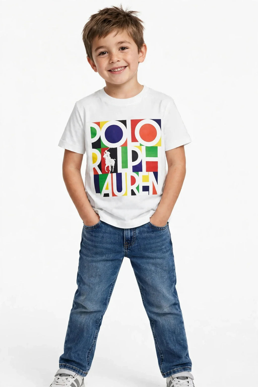 Polo Ralph Lauren Kids T-Shirt - Colorful Pop Logo Graphic Tee -#00392